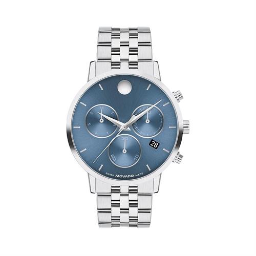 Đồng hồ MOVADO 42 mm Nam 607998 Màu Bạc