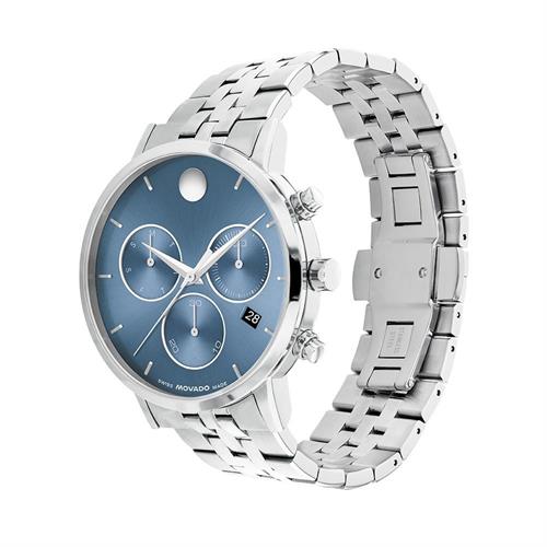Đồng hồ MOVADO 42 mm Nam 607998 Màu Bạc