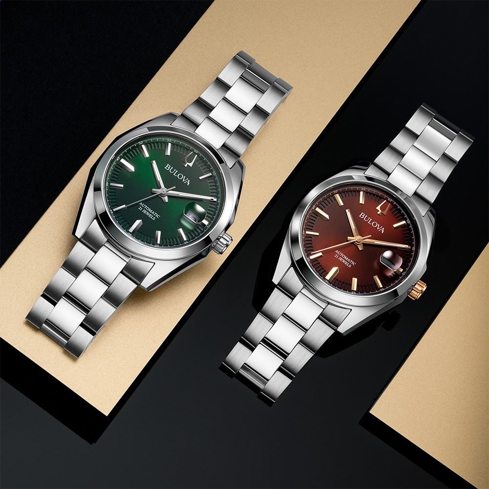 Đồng hồ Bulova 39 mm Nam 98B422 Màu Bạc