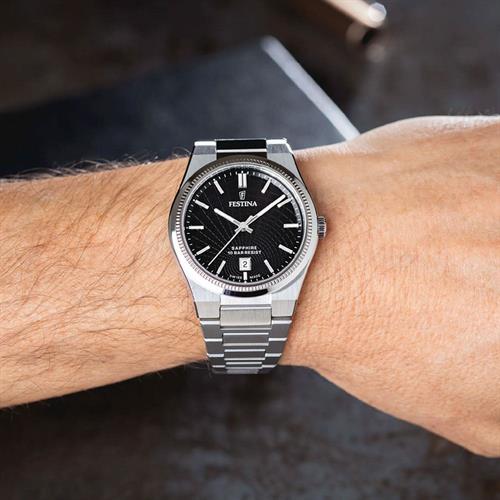 Đồng hồ Festina Rive 40 mm Nam F20051/6 Màu Bạc