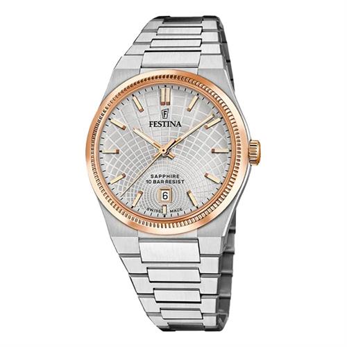 Đồng hồ Festina Rive 40 mm Nam F20065/1 Màu Bạc