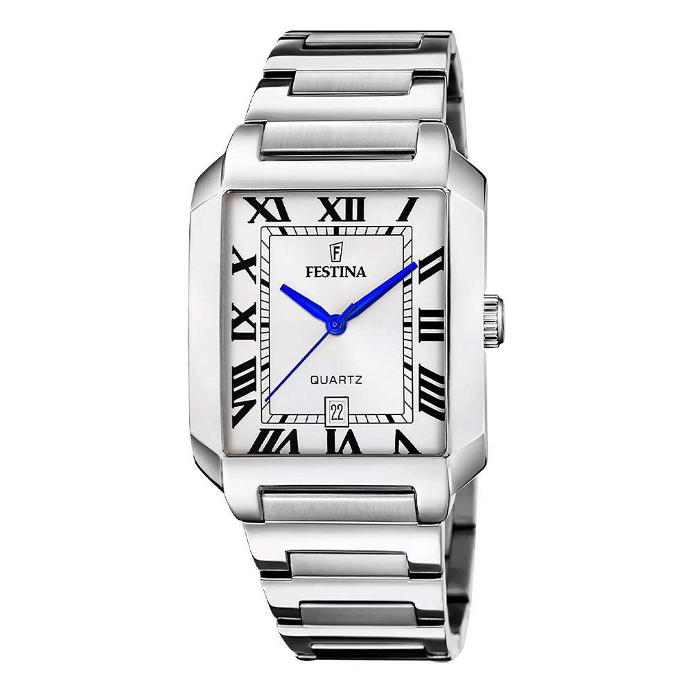 Đồng hồ Festina On The Square 41 mm Nam F20677/1 Màu Bạc