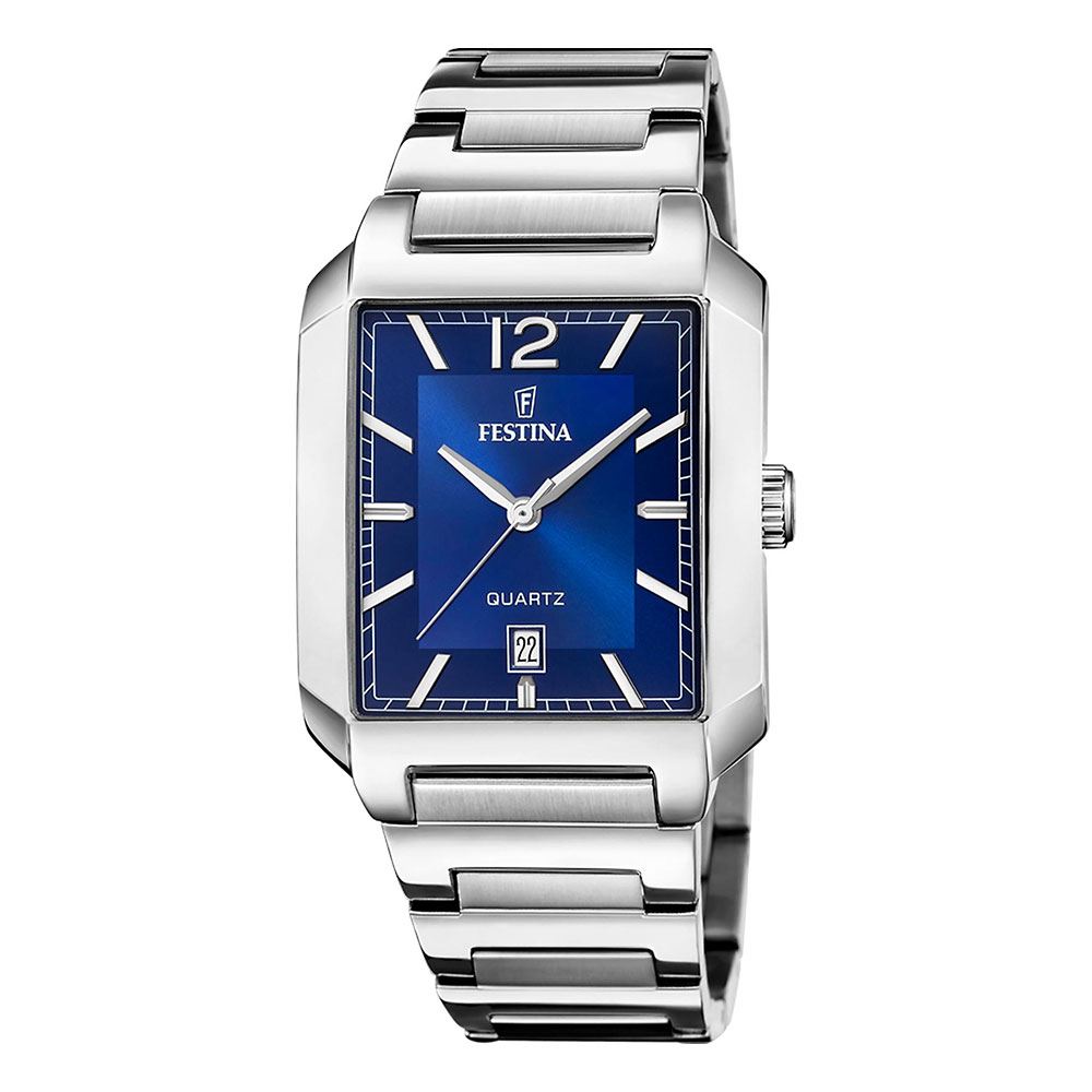 Đồng hồ Festina On The Square 36 mm Nam F20677/3 Màu Bạc