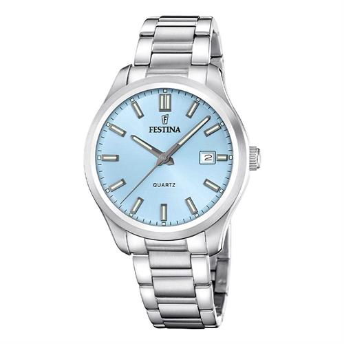 Đồng hồ Festina Acero Clasico 42 mm Nam F20736/2 Màu Bạc