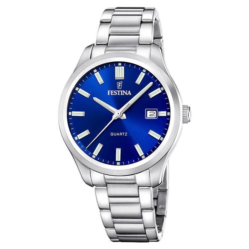 Đồng hồ Festina Acero Clasico 42 mm Nam F20736/3 Màu Bạc