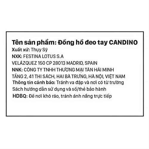Đồng hồ CANDINO Lady Elegance 33 mm Nữ C4741/2 Màu Màu kết hợp