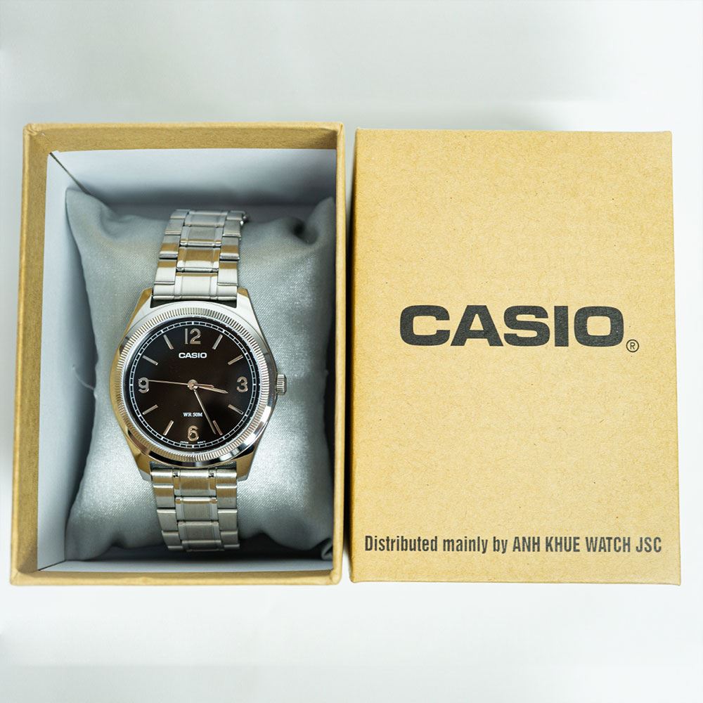 Đồng hồ Casio 39.5 mm Nam MTP-B210D-1AVDF Màu Bạc