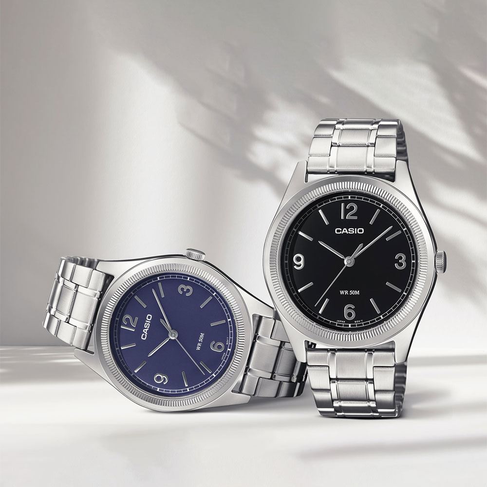 Đồng hồ Casio 39.5 mm Nam MTP-B210D-1AVDF Màu Bạc