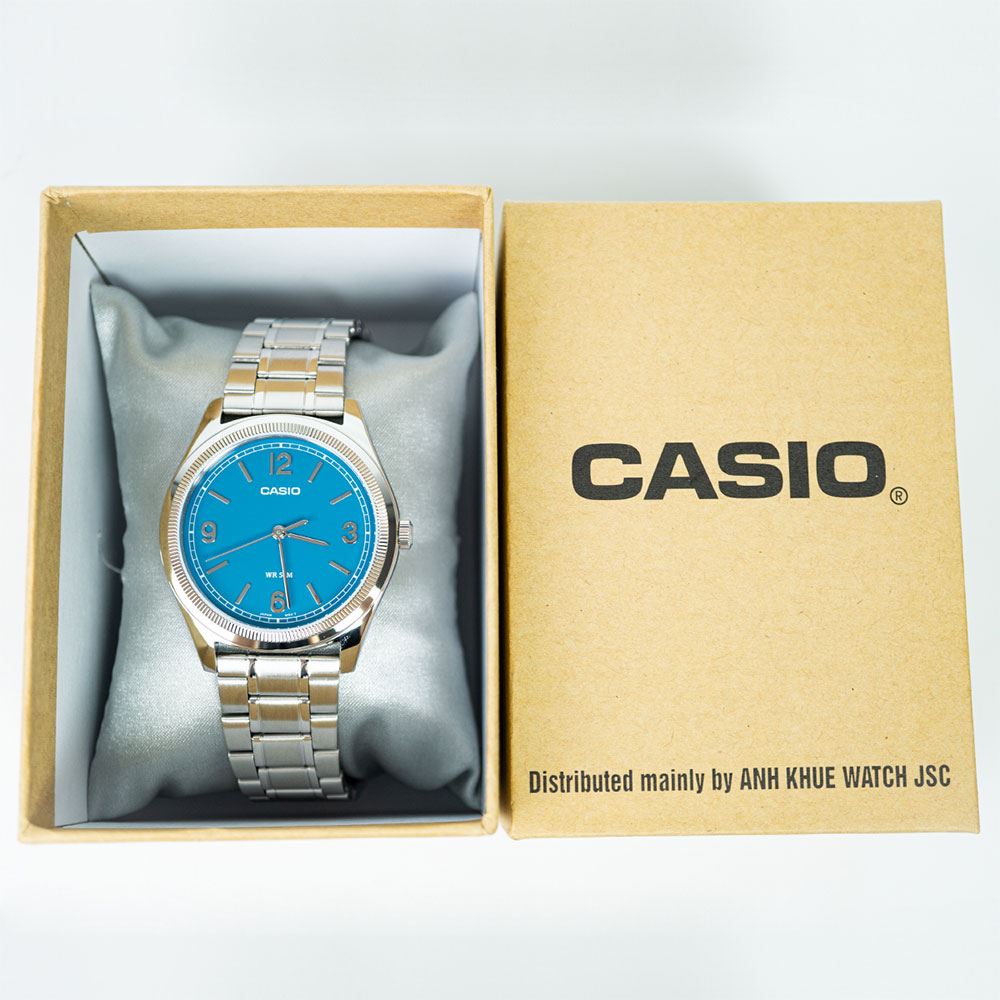Đồng hồ Casio 39.5 mm Nam MTP-B210D-2A1VDF Màu Bạc