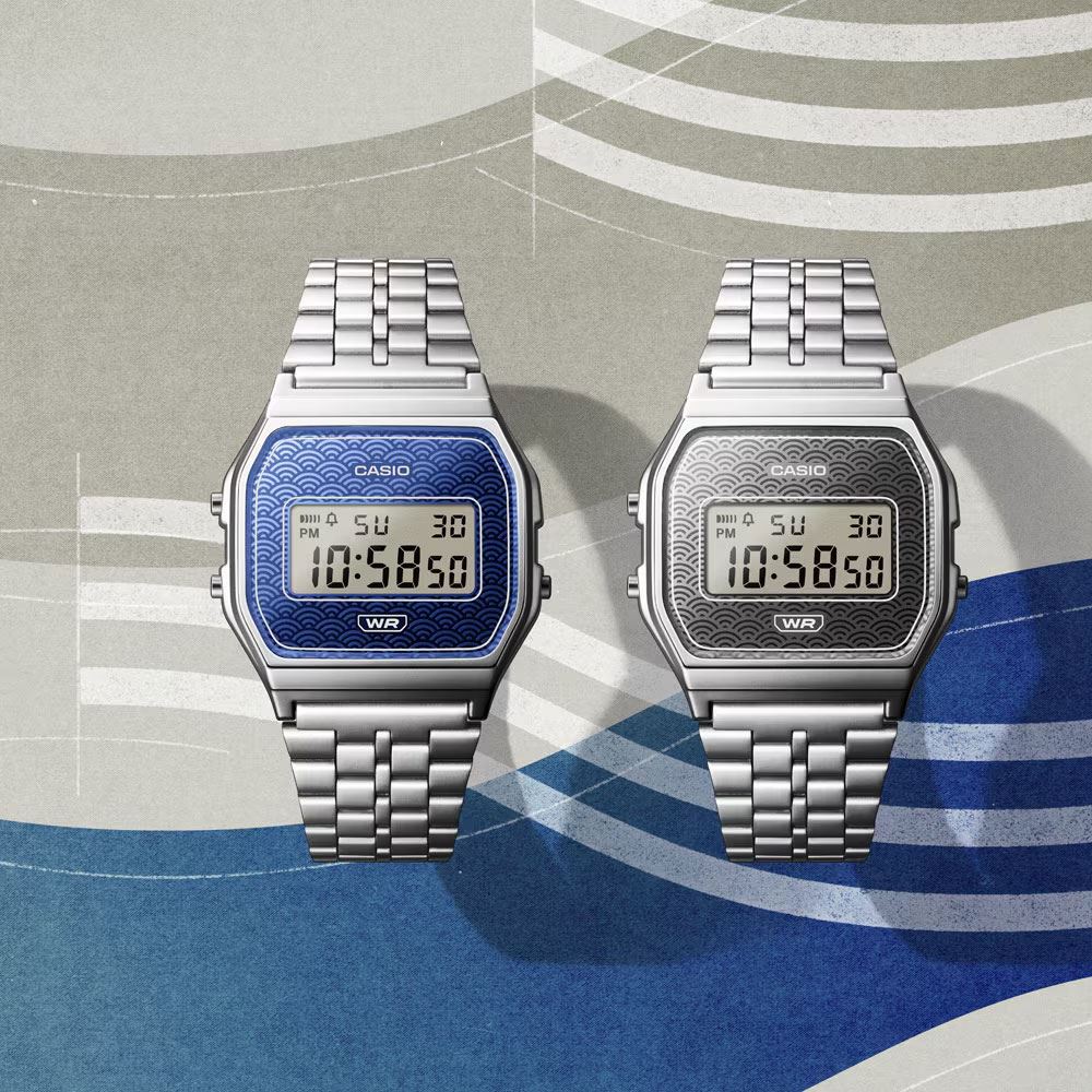 Đồng hồ Casio Vintage 33.2 mm Unisex A159WEVJ-2DR Màu Bạc