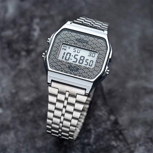 Đồng hồ Casio 33.2 mm Unisex A159WEVJ-7DR Màu Bạc