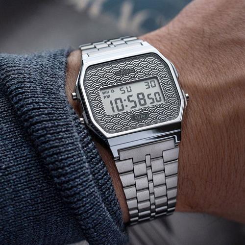 Đồng hồ Casio 33.2 mm Unisex A159WEVJ-7DR Màu Bạc