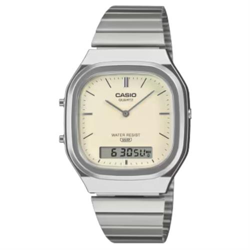 Đồng hồ Casio 35.8 mm Unisex AQ-240E-7A2DF Màu Bạc