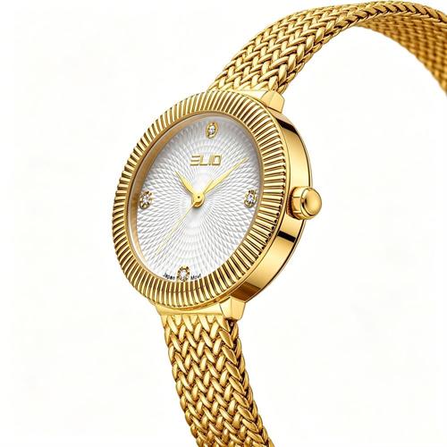 Đồng hồ Elio 28 mm Nữ ES293-02 Màu Vàng