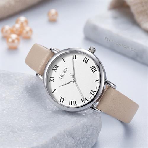 Đồng hồ Elio 28 mm Nữ EL210-02 Màu Nâu