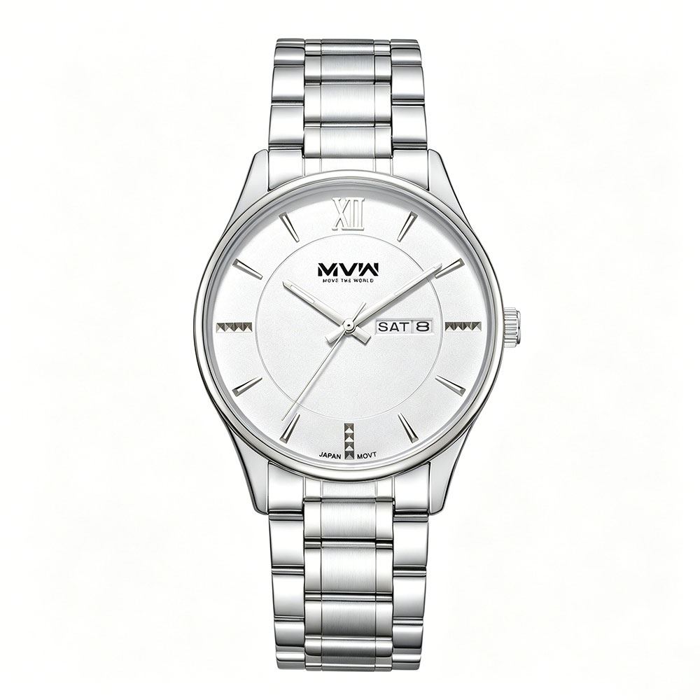 Đồng hồ MVW Urban 39 mm Nam SS050326-02 Màu Bạc