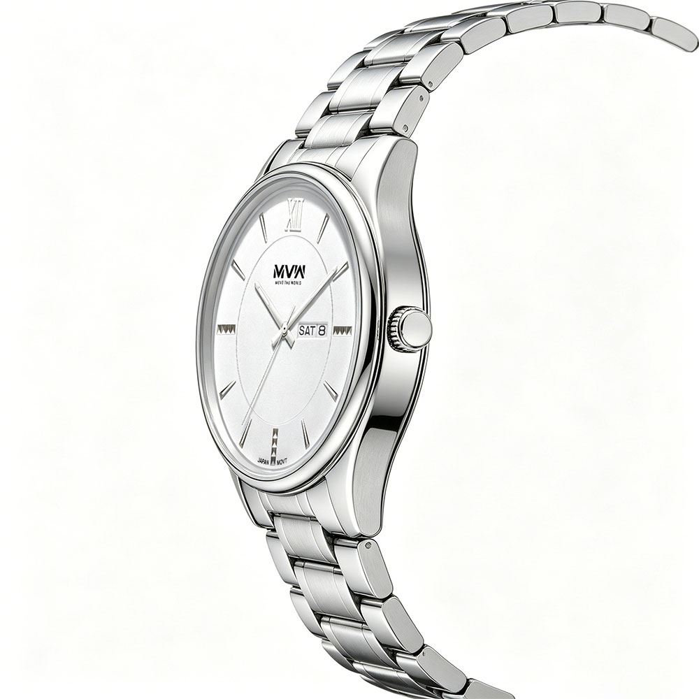Đồng hồ MVW Urban 39 mm Nam SS050326-02 Màu Bạc