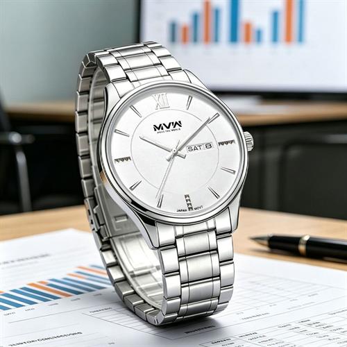 Đồng hồ MVW Urban 39 mm Nam SS050326-02 Màu Bạc