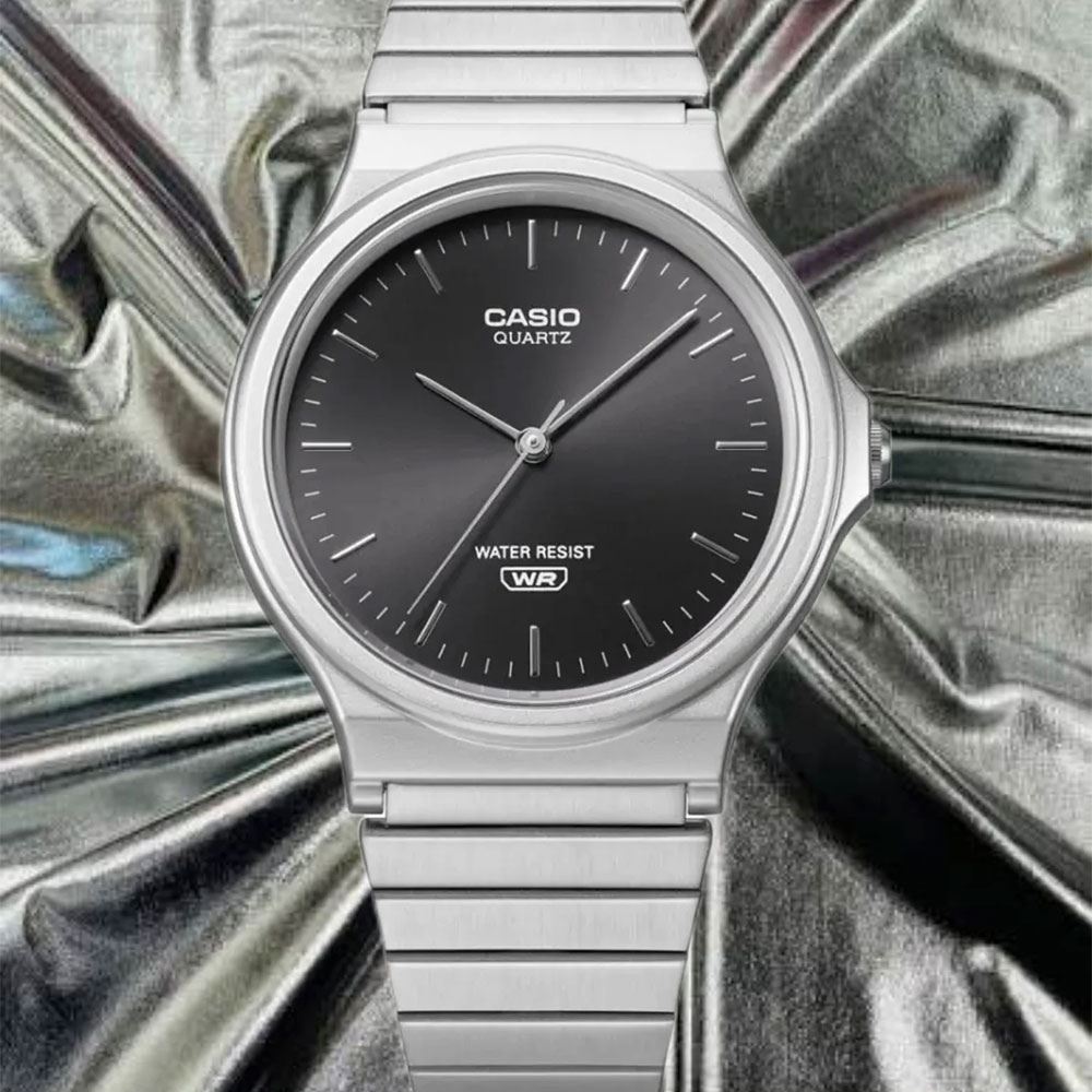 Đồng hồ Casio 34.9 mm Nam MQ-24DA-1ADF Màu Bạc