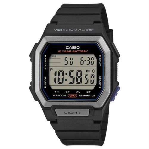 Đồng hồ Casio 42.8 mm Nam W-738H-1AVDF Màu Đen