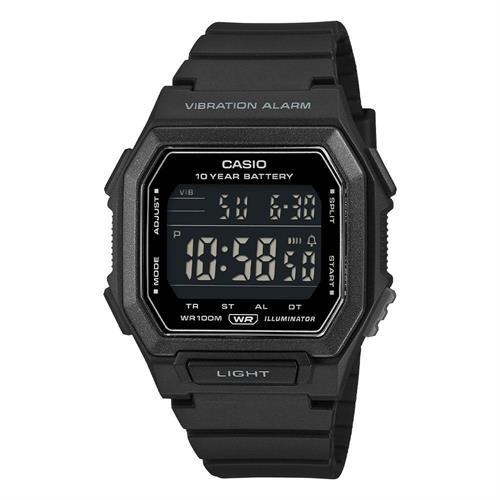 Đồng hồ Casio 42.8 mm Nam W-738H-1BVDF Màu Đen