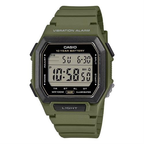 Đồng hồ Casio 42.8 mm Nam W-738H-3AVDF Màu Xanh