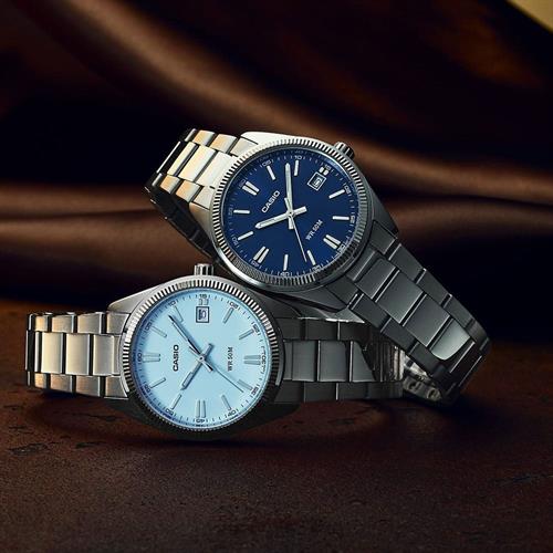 Đồng hồ Casio 35 mm Unisex UTP-1302PD-2A1VDF Màu Bạc