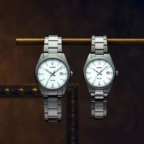 Đồng hồ Casio 35 mm Unisex UTP-1302PD-7AVDF Màu Bạc