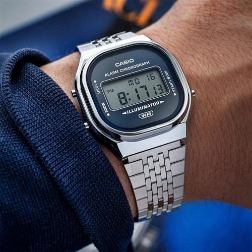 Đồng hồ Casio 36.8 mm Unisex A140WE-2ADF Màu Bạc