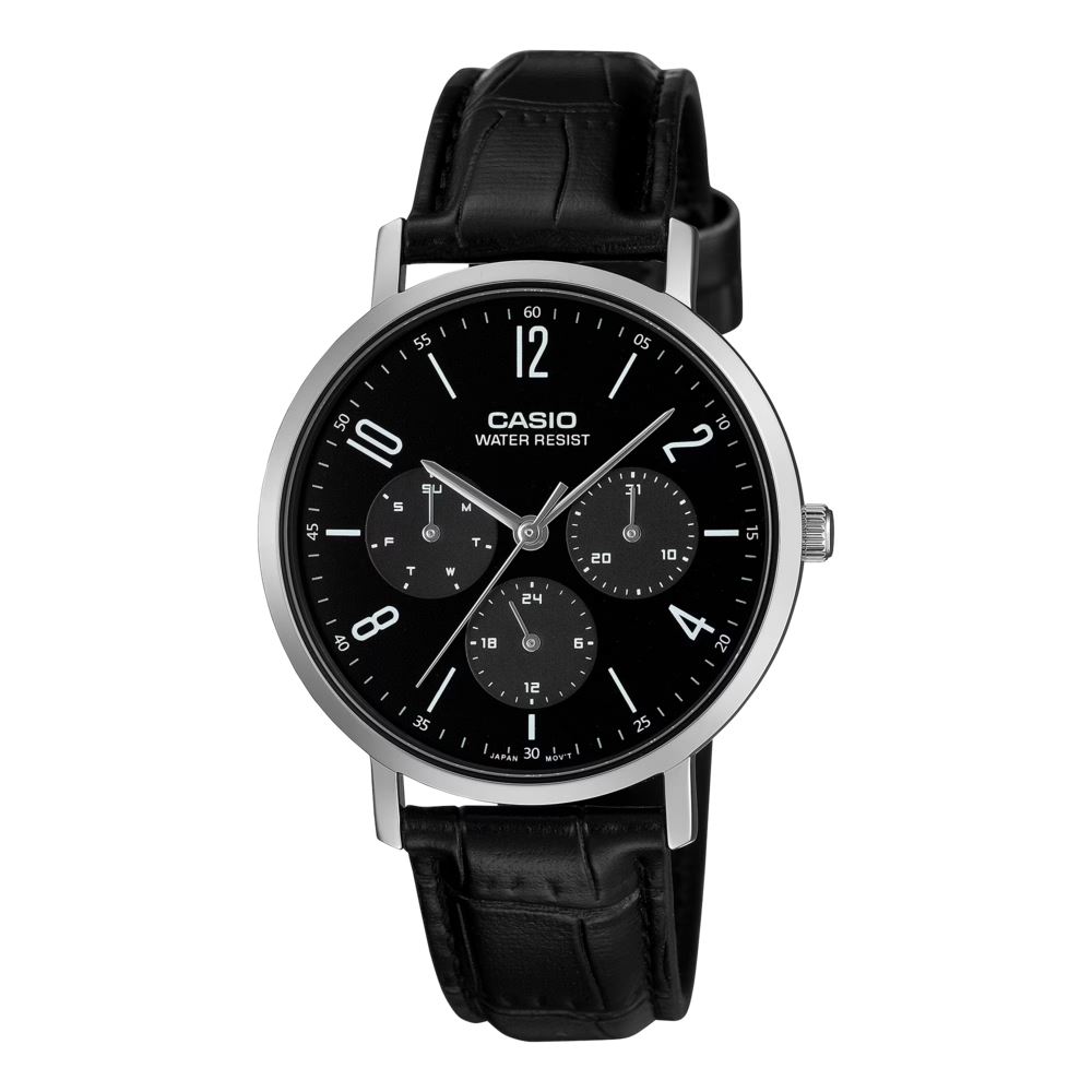 Đồng hồ Casio 37 mm Nam MTP-VT06L-1BDF Màu Đen