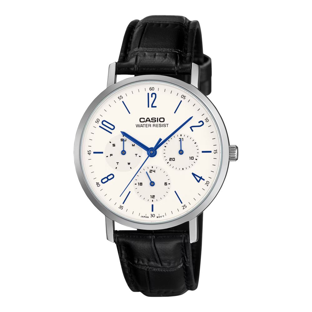 Đồng hồ Casio 37 mm Nam MTP-VT06L-7BDF Màu Đen