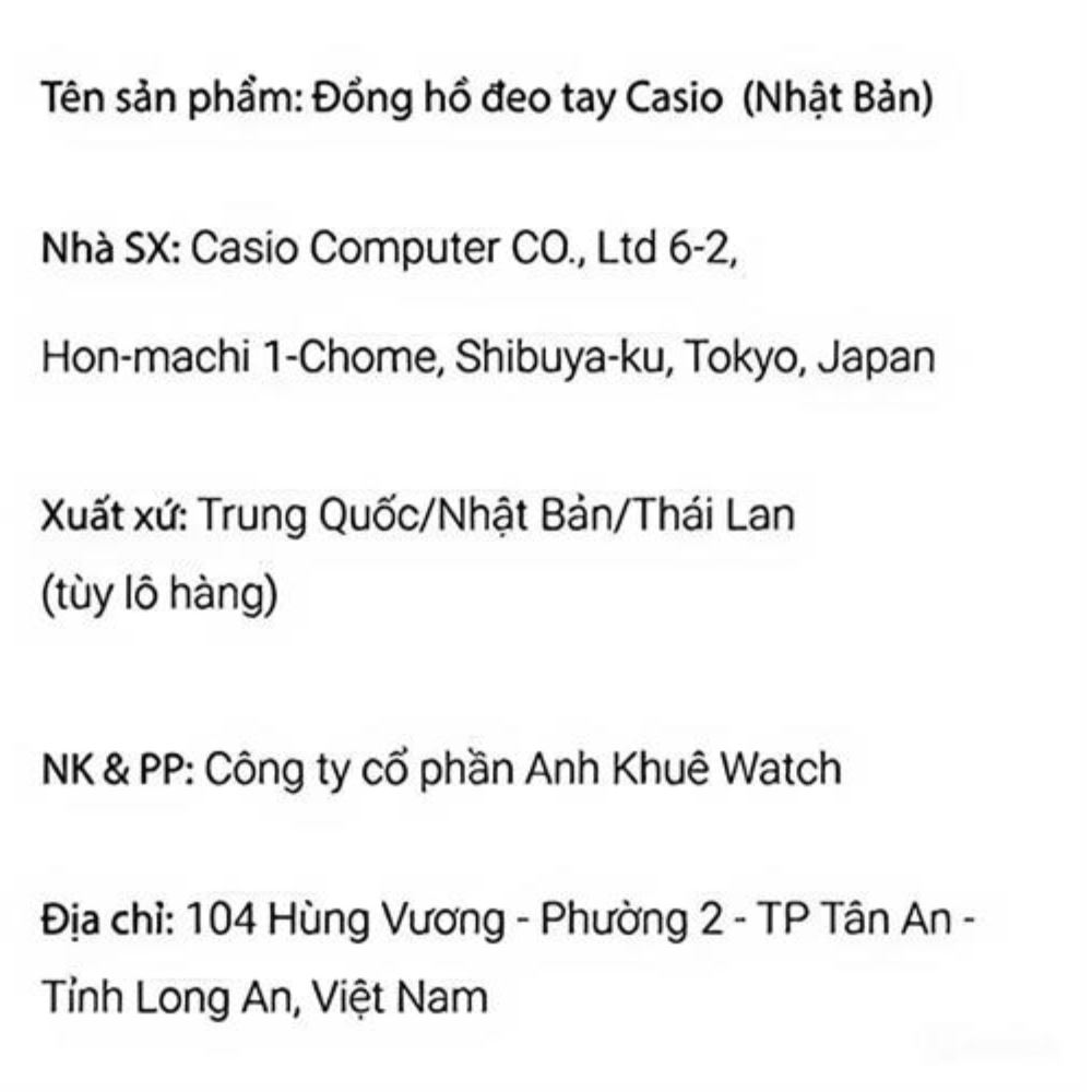 Đồng hồ Casio 20.5 mm Nữ LTP-B171M-7ADF Màu Bạc