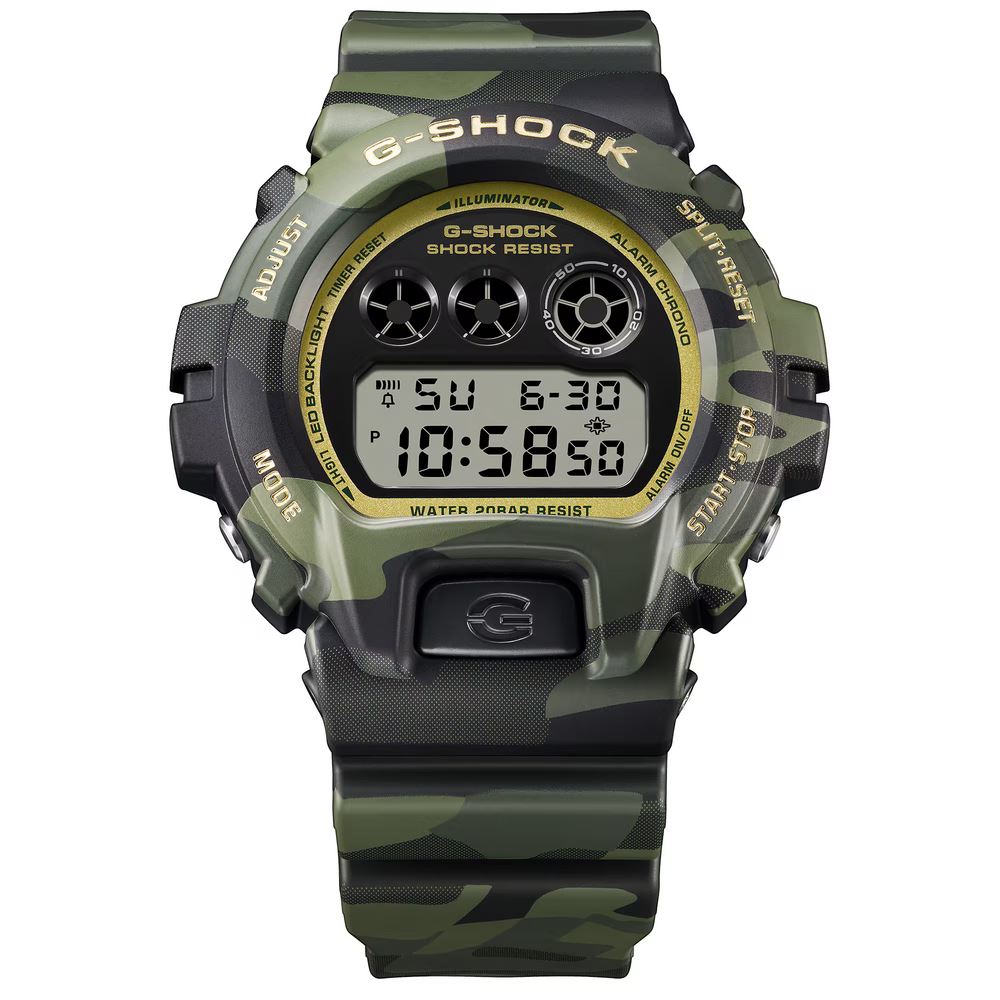 Đồng hồ G-Shock 50 mm Nam DW-6900CMG-3DR Màu Xanh bộ đội