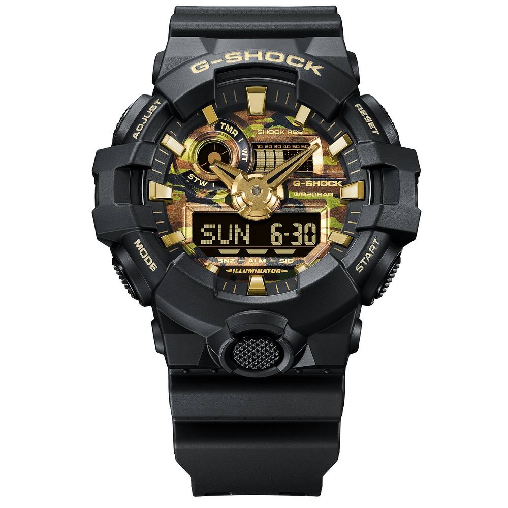 Đồng hồ G-Shock 53.4 mm Nam GA-700CMG-3ADR Màu Xanh bộ đội