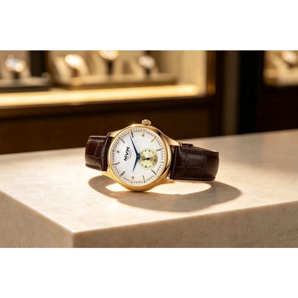 Đồng hồ MVW 41 mm Nam ML048-01NR Màu Nâu