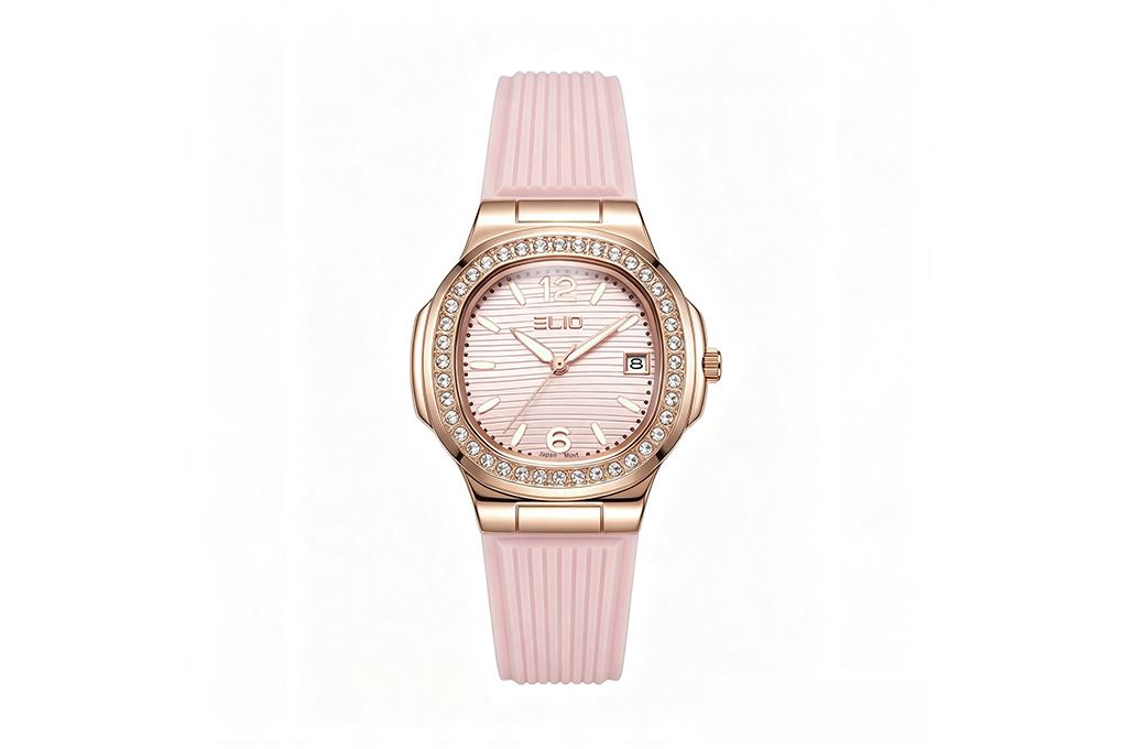 Đồng Hồ Elio Elegant 32 mm Nữ ES184-04 Màu Hồng
