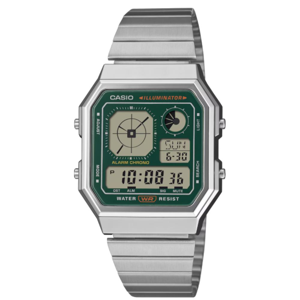 Đồng hồ Casio 33.9 mm Unisex A130WE-3ADF Màu Bạc