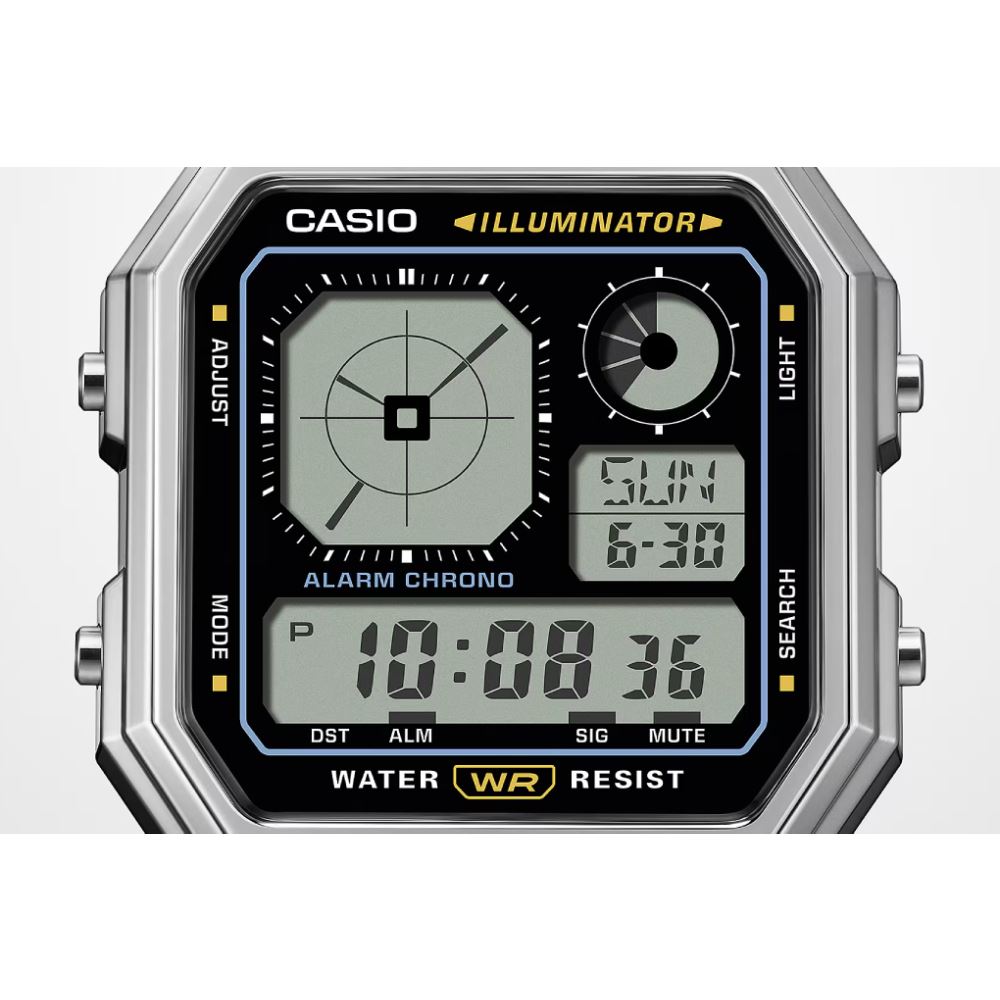 Đồng hồ Casio 33.9 mm Unisex A130WE-9ADF Màu Bạc