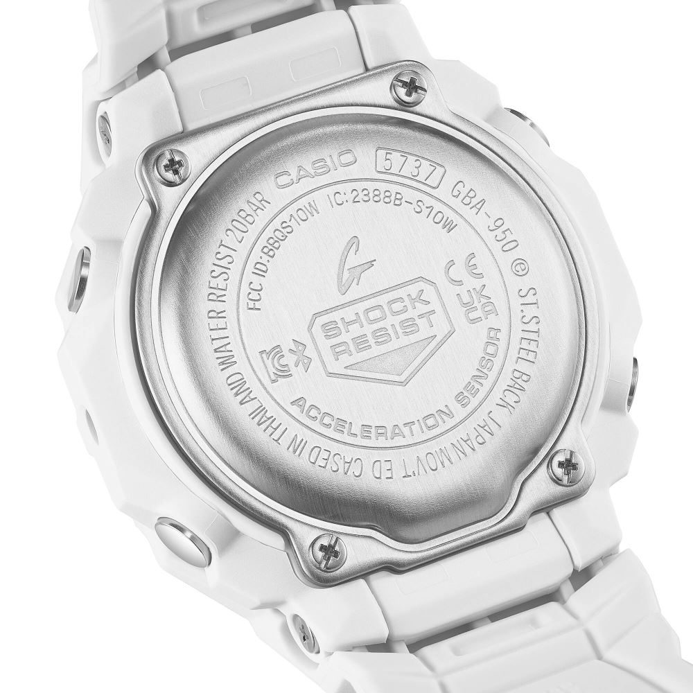 Đồng hồ G-Shock 43.9 mm Nam GBA-950-7A2DR Màu Trắng