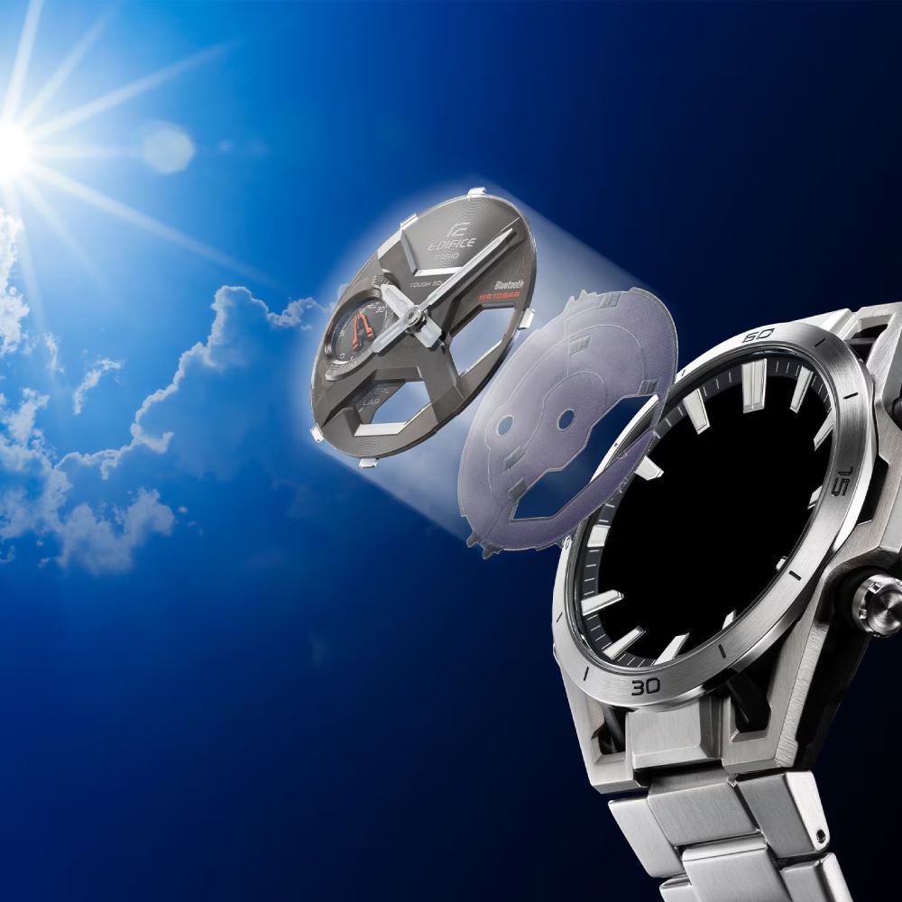 Đồng hồ Edifice Casio 45.8 mm Nam ECB-2300D-1ADF Màu Bạc
