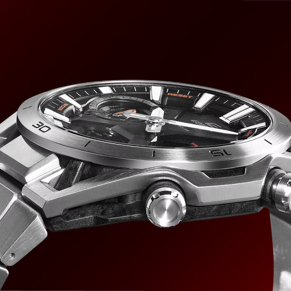 Đồng hồ Edifice Casio 45.8 mm Nam ECB-2300D-1ADF Màu Bạc