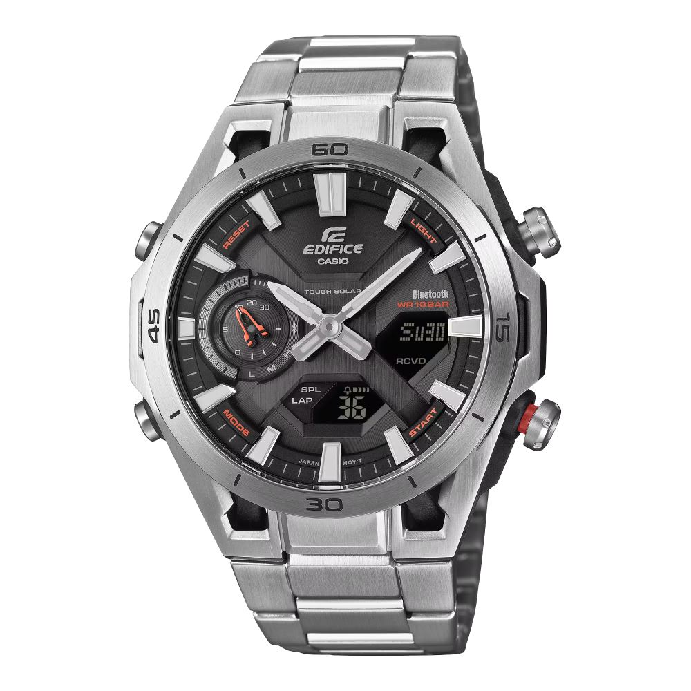 Đồng hồ Edifice Casio 45.8 mm Nam ECB-2300D-1ADF Màu Bạc