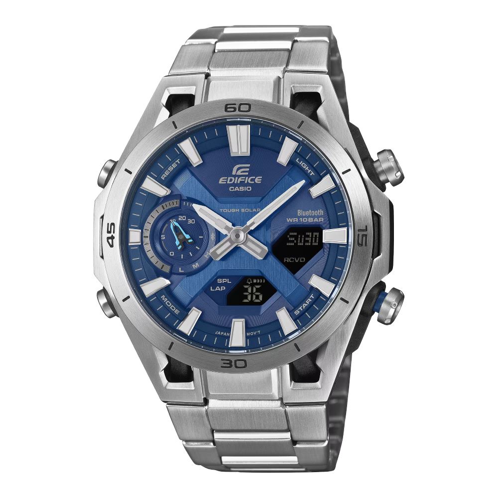 Đồng hồ Edifice Casio 45.8 mm Nam ECB-2300D-2ADF Màu Bạc