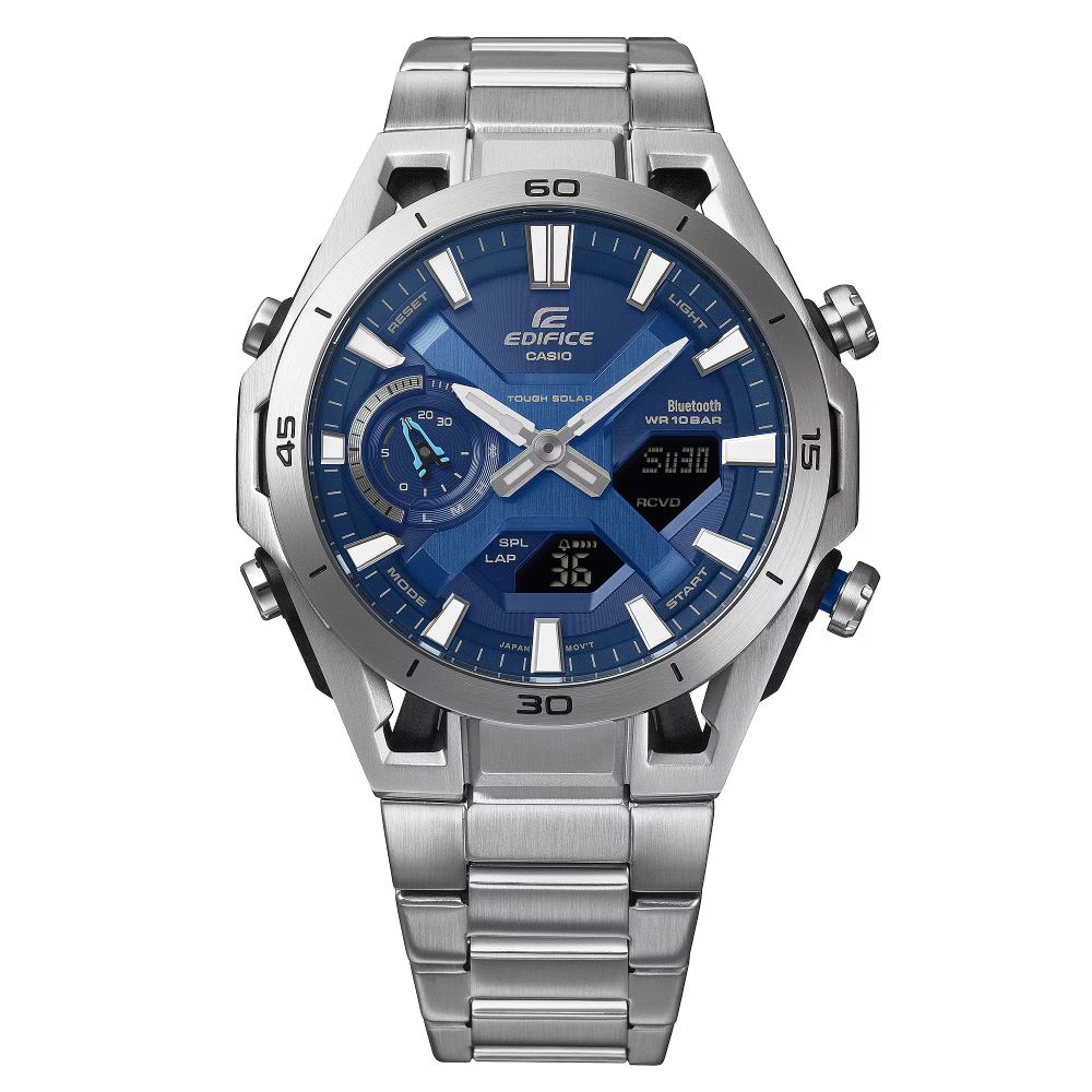Đồng hồ Edifice Casio 45.8 mm Nam ECB-2300D-2ADF Màu Bạc