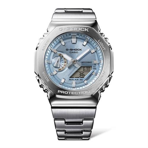 Đồng hồ G-Shock 44.4 mm Nam GM-2110D-2ADR Màu Bạc