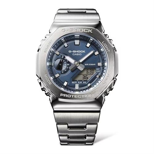 Đồng hồ G-Shock 44.4 mm Nam GM-2110D-2BDR Màu Bạc