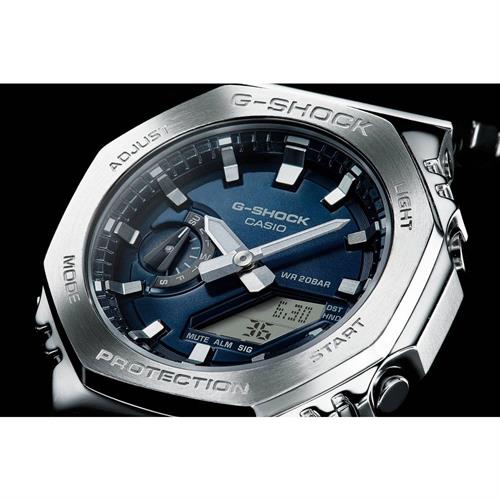 Đồng hồ G-Shock 44.4 mm Nam GM-2110D-2BDR Màu Bạc