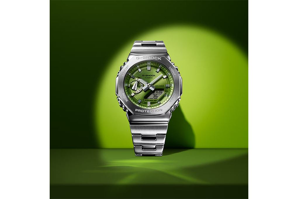 Đồng hồ G-Shock 44.4 mm Nam GM-2110D-3ADR Màu Bạc