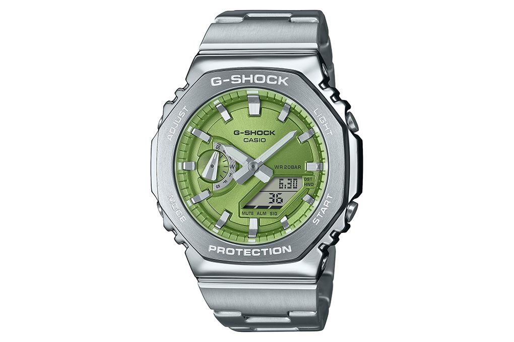 Đồng hồ G-Shock 44.4 mm Nam GM-2110D-3ADR Màu Bạc