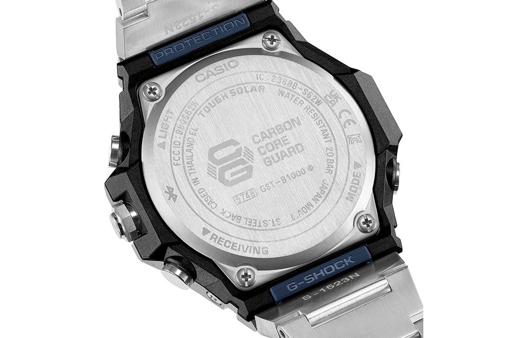 Đồng hồ G-Shock 44.2 mm Nam GST-B1000D-2ADR Màu Bạc